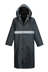 SKRT018 製造過膝連帽雨褸 鈕扣 訂製反光條雨褸 雨褸中心  不黏身雨衣  磁吸雨衣  工地雨衣 工程雨衣  側開雨衣  